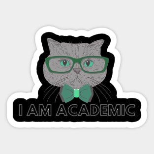 I am academic Sticker